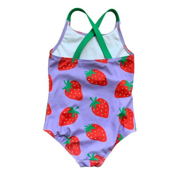 Mini Boden Strawberry Swimsuit 3-4 Years - Picture 2 of 6